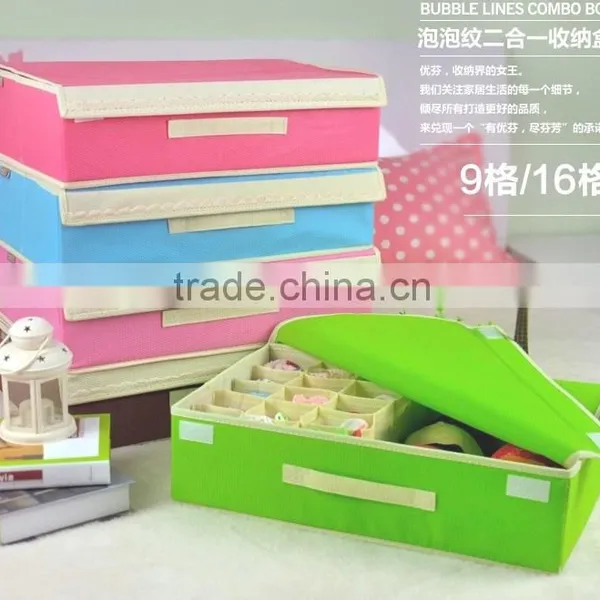AN24 ANPHY Non-woven High Quality Underwear Storage Box Components 16 or 9 Grids In Stock 5 Colors Household Holder Box photo-3
