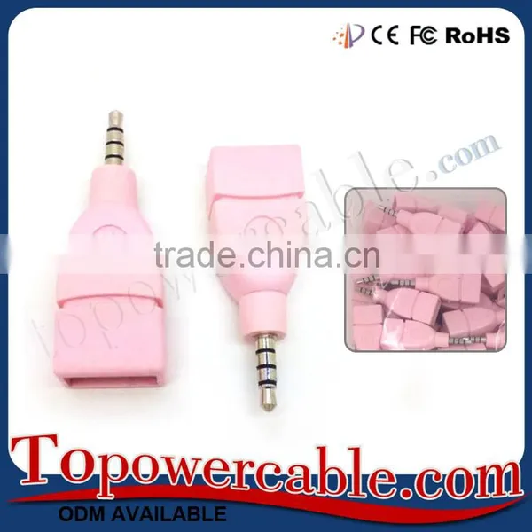 Wholesale Small USB Female to AUX 3.5mm Male Jack Plug Audio Converter Adapter photo-3