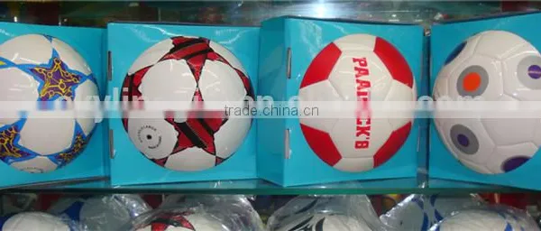 China Wholesale Customized PVC Stitched Matte+Metalic Soccer Ball/ Football photo-4