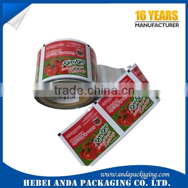 Custom Printed Ketchup Packets Pet/al/pe Ketchup Stand up Pouch Aluminum Material photo-3