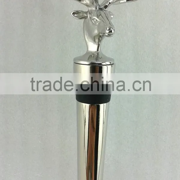 Three in One Stag Wine Stopper Bar Accessories Hunting Gift photo-2