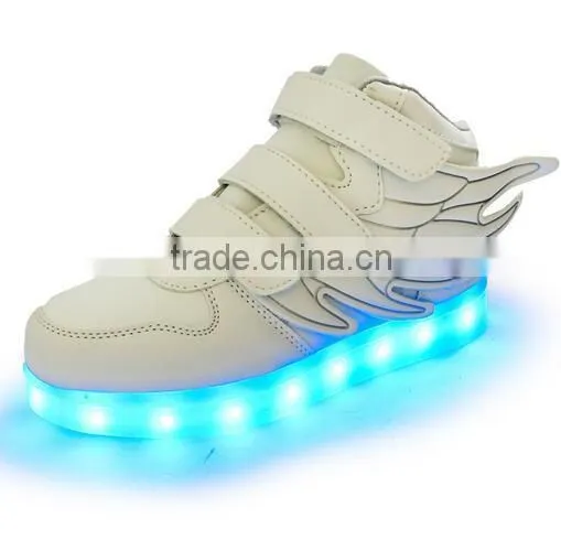 Kids Girls Boys LED Light Sneakers Luminous Casual Flashing Usb Charger Led Shoes photo-4