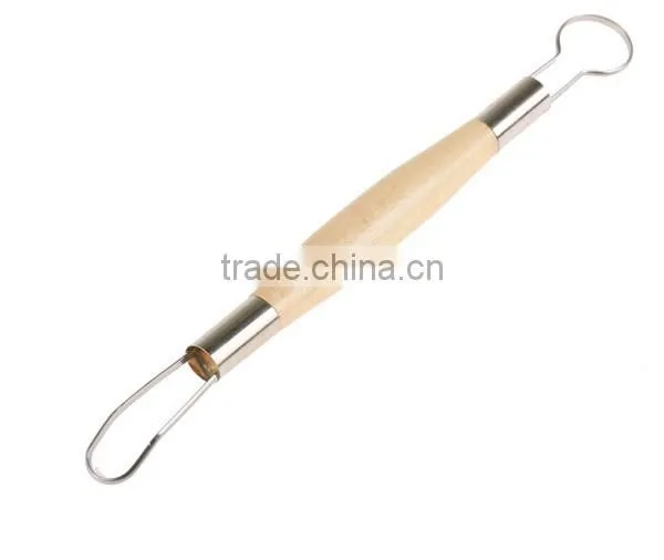 7 Pcs Wood Handle Clay Sculpture Tool Loop Tool photo-3