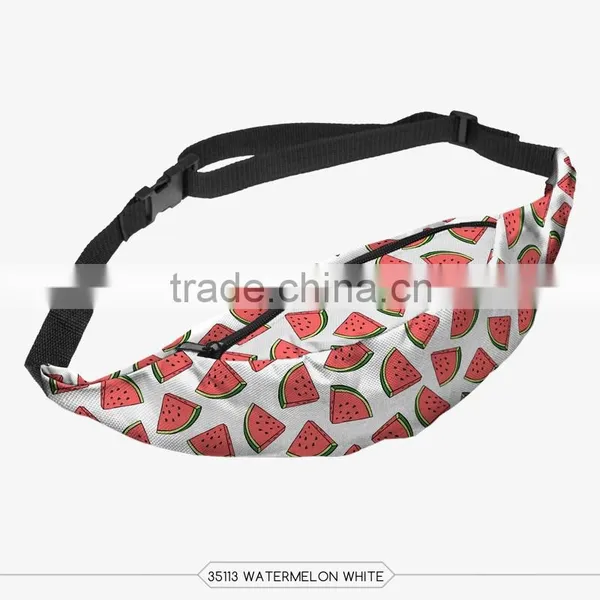 Fashion Waist Belt With Hot 3d Print Black Belt Waist Bag High Quality Wholesale Travel Belt Bag With Zippers Pouch Purses Cases photo-4