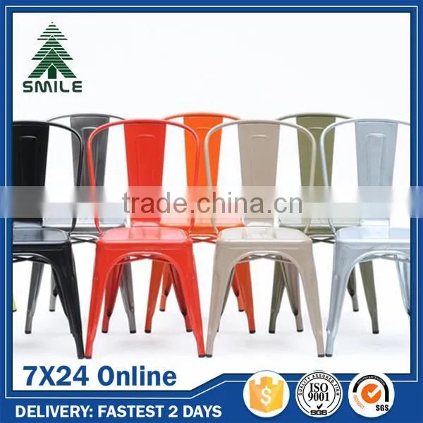 Cheap Metal Chairs Stackable Bar Bistro Steel Chairs For Sale photo-4