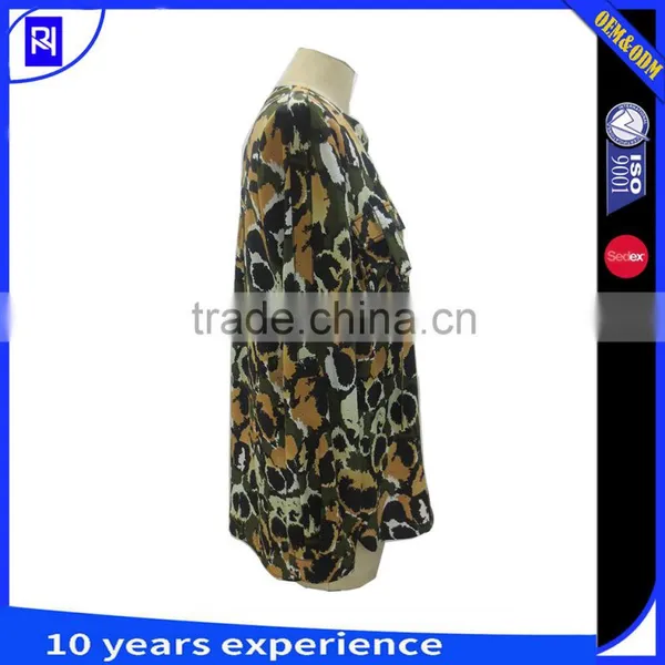 100% Silk CDC Printed Shirt Blouse for Lady's Women Classic Long Sleeve Casual Fit photo-3
