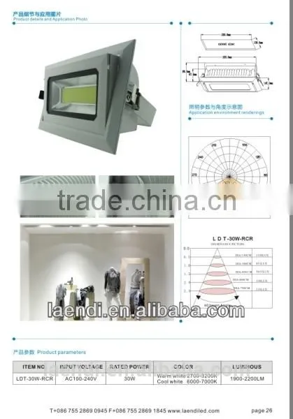 CE ROHS FCC Square Wall Washer Led Light High Efficiency Patent Mould photo-2