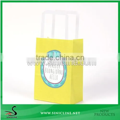 Sinicline Factory Design Handmade Craft Paper Bag With Paper Handle For Garment photo-2