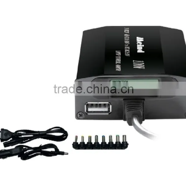 Meind 100w/120W,Universal Laptop Adaptor for Car and Home Use