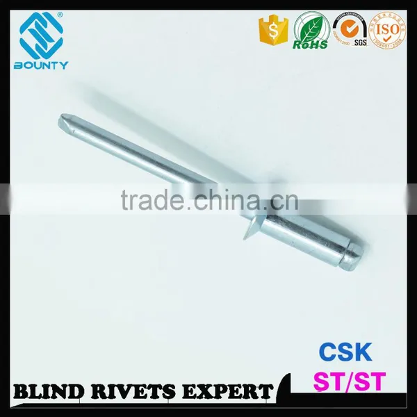 ISO15980 STEEL RIVET BODY STEEL MANDREL CSK HEAD ST/ST RIVETS photo-2