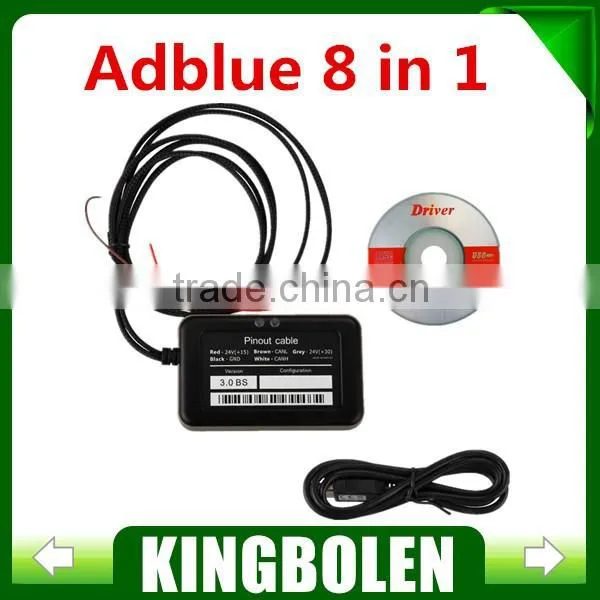 2015 Hot New 8 in 1 Adblue Emulator for Trucks With NOx Sensor Emulation With Russian English Language