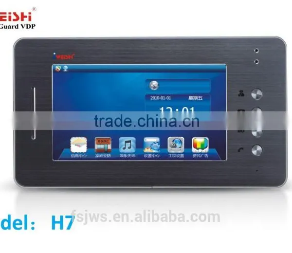 TCP/IP Smart Home Analog 7 Inch Color Screen Indoor Unit Video Door Phone photo-2