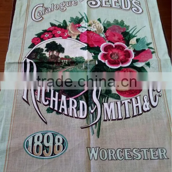 2015 New Fashion Cotton /linen Tea Towels for Home Decoration ,cheap Promotional Gift in High Quality London Street-34 photo-4