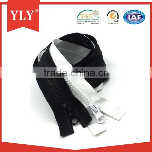 #5 Open End Plastic Resin Zipper With Metal Slider photo-5