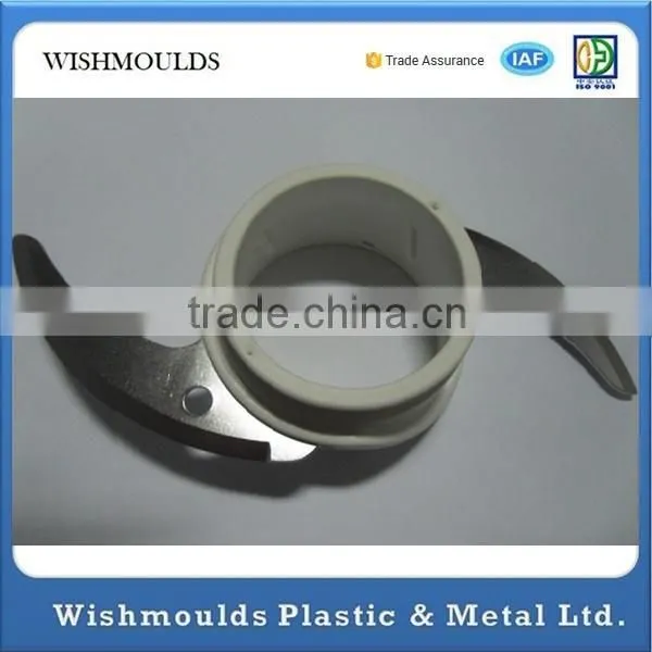 Cutom Metal Threading Insert Into Plastic Overmold Molding for LED Light Tube photo-4