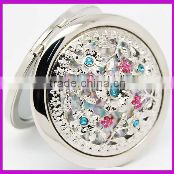 Fashion Rhinestone Crystal Bling Folding Mirrors photo-2
