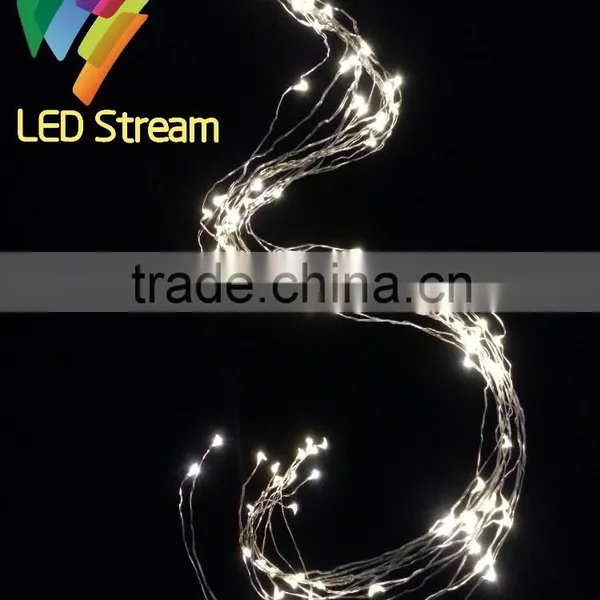 High Quality 224 LEDs Rattan Decoration String Lights 3AA Battery Outdoor Waterproof Silver Wire Timer String Fairy Light photo-2