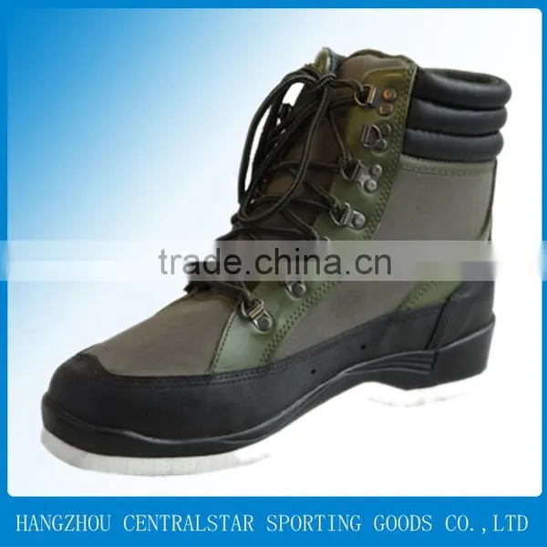 pu Collar EVA Insole Felt Outsole Fishing Wading Shoe
