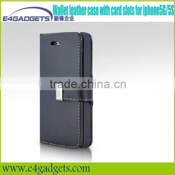 2013 Hot Selling Quality Genuine Leather Folio Case for Iphone5,for Iphone5 Cellphone Cases photo-3