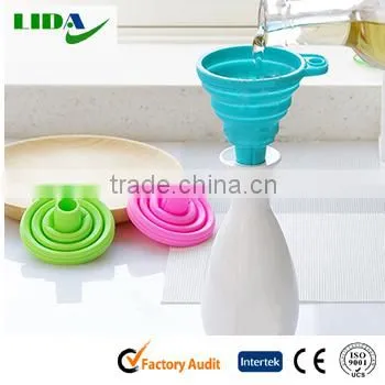 Kitchen Tools Eco-friendly Food Grade Silicone Folding Funnel KIT503 photo-6