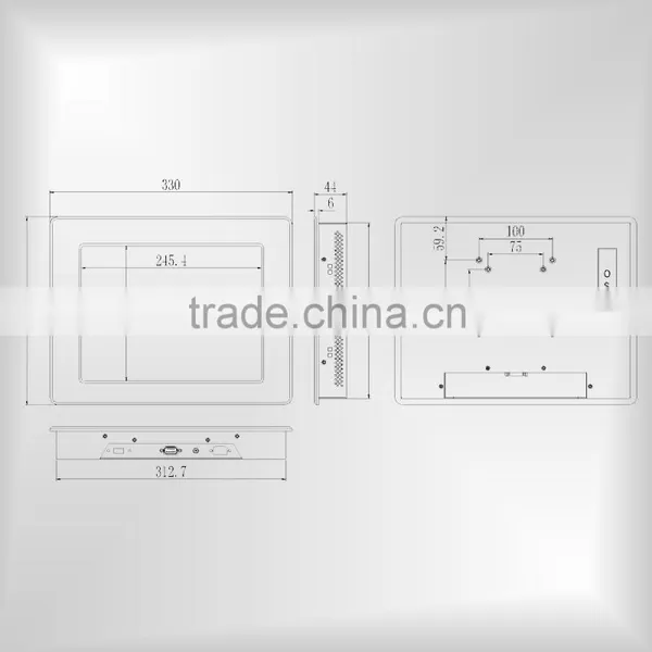 12.1 Inch Low Price Lcd Touch Screen/monitors/planel Wholesale With Aluminum Alloy Panel, Brightness and Contrast Can be Adjust photo-2