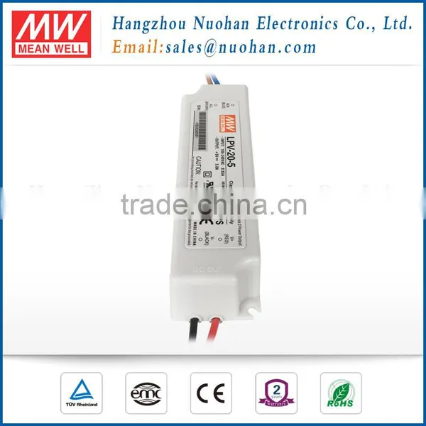 Mean Well in Stock Low Cost Waterpoof IP67 20W 5V LPV-20-5 Led Bulb Driver photo-2