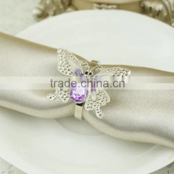 Hot Sale Nice Bulk Wholesale Rhinestone Napkin Rings For Weddings Decoration Diamond Crystal High Quality photo-3