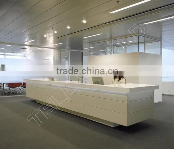 Wholesale Reception Desk/Hot Sales Modern Straight Desks/hotel Reception Desk Size photo-3