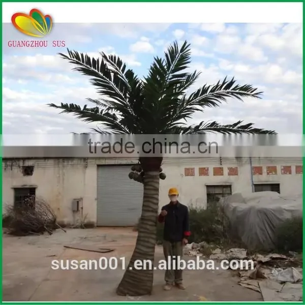 Decorative Plastic Tree Artificial Coconut Tree Fiberglass Artificial Coconut Tree photo-2