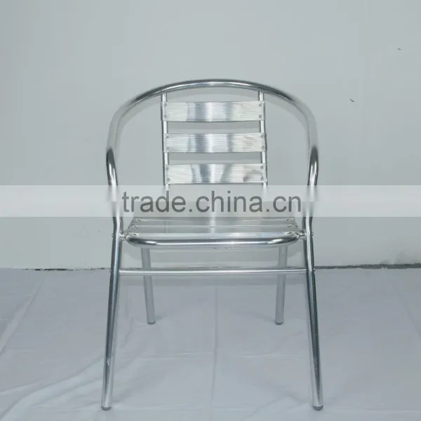 Good Quality Ourdoor Garden Dining Aluminum Stacking Alloy Chair YC001 photo-3