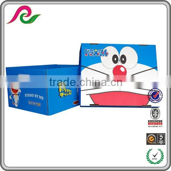 Folding Corrugated Paper Box With Plastic Handle for Packing Gift photo-3