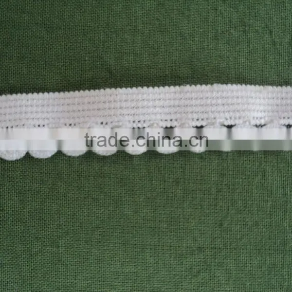 Nylon Elastic Lace in White Color / 100% Nylon Fabric Lace / Elastic Lace photo-3