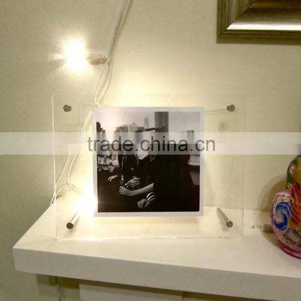 Acrylic 8x10 Double Sided Glass Photo Frame photo-2