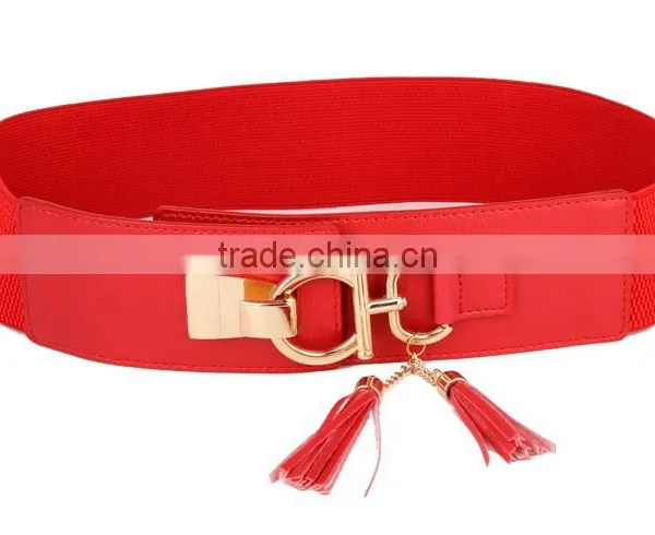 2015 New Red Tassels Elastic Lady Waistband SWF-W15062903 photo-3