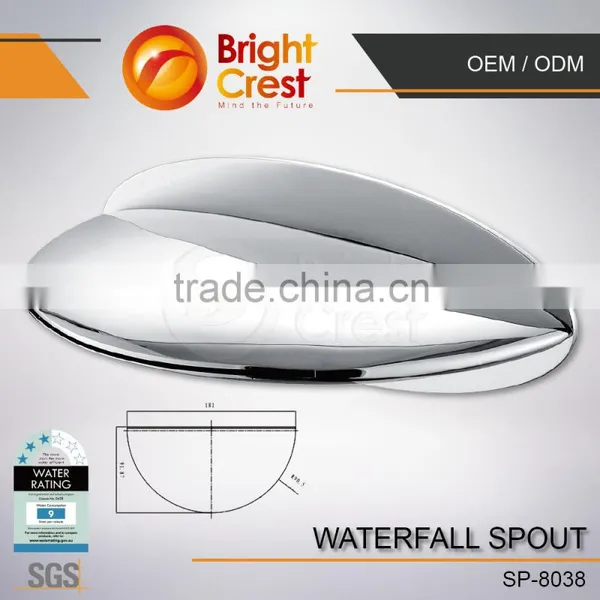 Professional Brass Waterfall Shower Faucet Bathroom photo-2