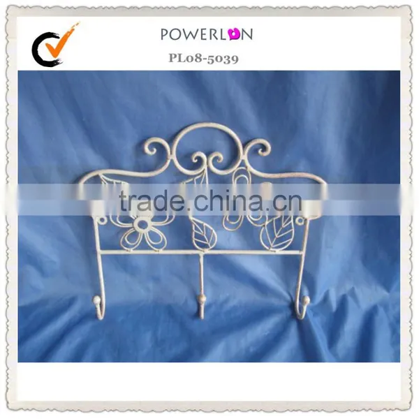 Powder Coating Wrought Iron European Style Metal Wall Hook