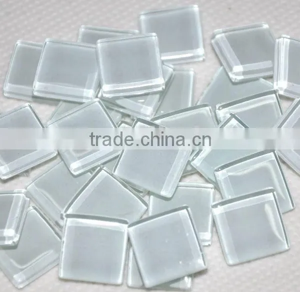 White Craft Crystal Glass Mosaic for Decorative Crafts