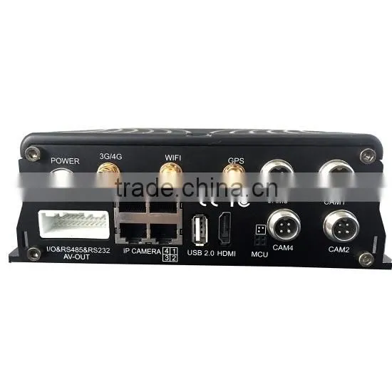 4 Channel HDD GPS G-Sensor 3G Car Mobile DVR Support Alarm Button photo-5