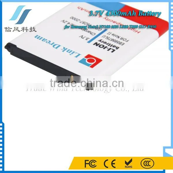 3.7V 4300mAh Rechargeable Business Battery for Samsung Note2 Battery N7100 Battery I605 L900 T889 I317 R950 photo-4