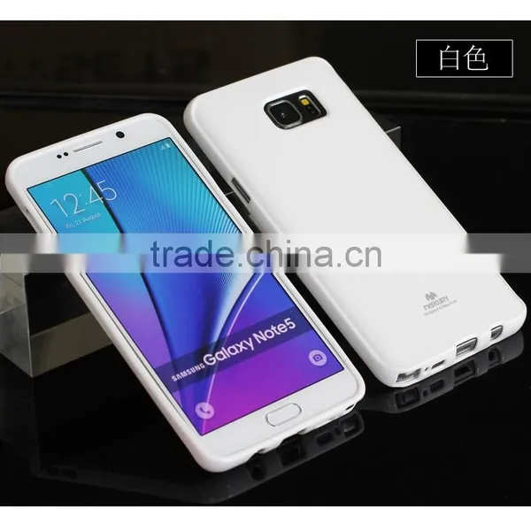 2016 High Quality Newsets Mercury Jelly Case TPU Case Ultra Slim TPU Case Cover for Samsung Glalaxy Note 5 Case photo-3