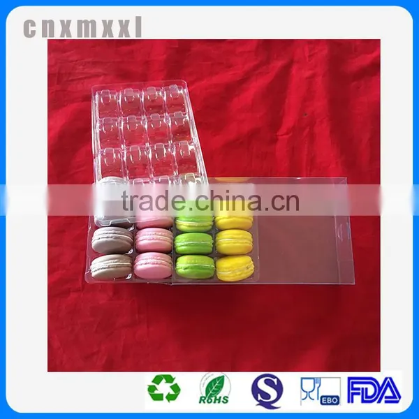 16 Pcs Clear Plastic Mcaron Box And Boxes Food Pacakging photo-4