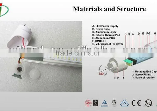 LED Tube Light Chinese Tube8 t8 Led Fixture photo-6