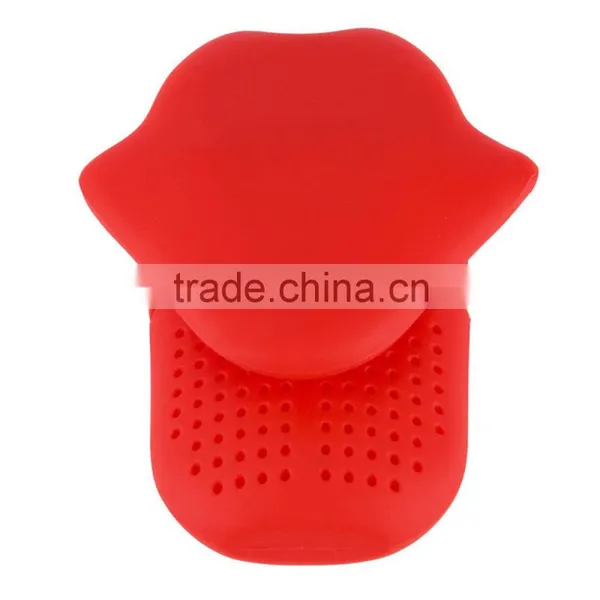 Novelty Design Tongue Shape Silicone Tea Filter Bag photo-3