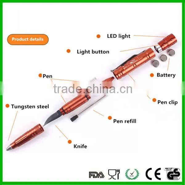 Military Tactical Pen Glass Breaking Pen