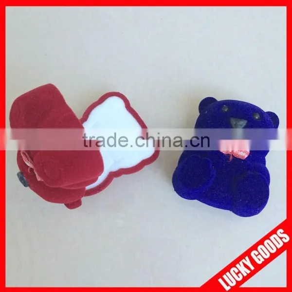 Fashionable Wholesale Ring Boxes With Little Bear Shape photo-3