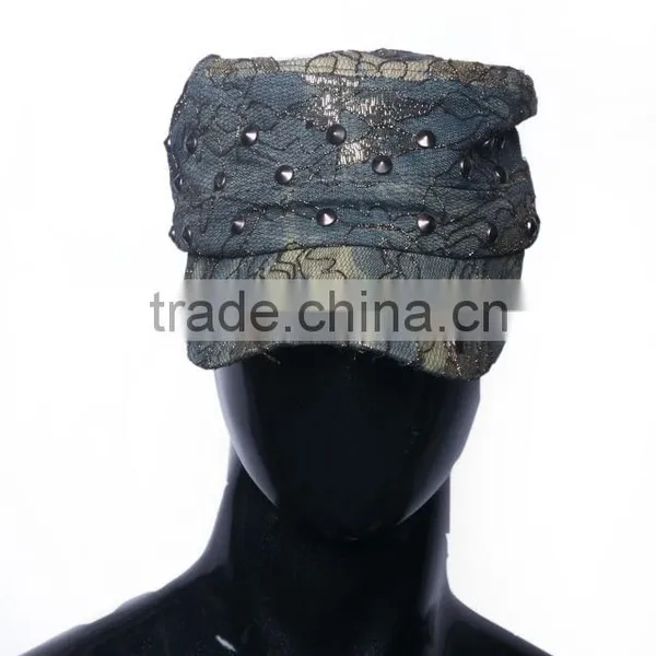 Most Popular Fashion Design Workable Price Rivet Lace Cowboy Cool Hat