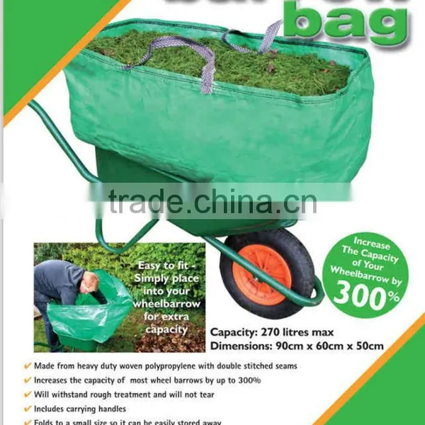 Wheelbarrow Bag/PE Garden Leaf Bag/garden Waste Bag With Handle photo-5