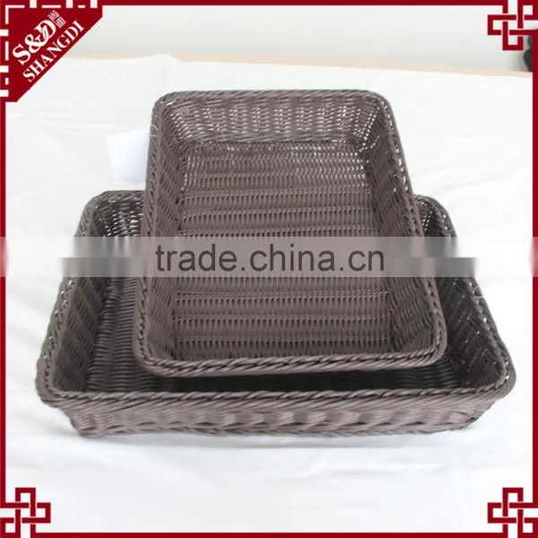 Food Grade PP Wicker Bread Storage Water Hyacinth Basket photo-4