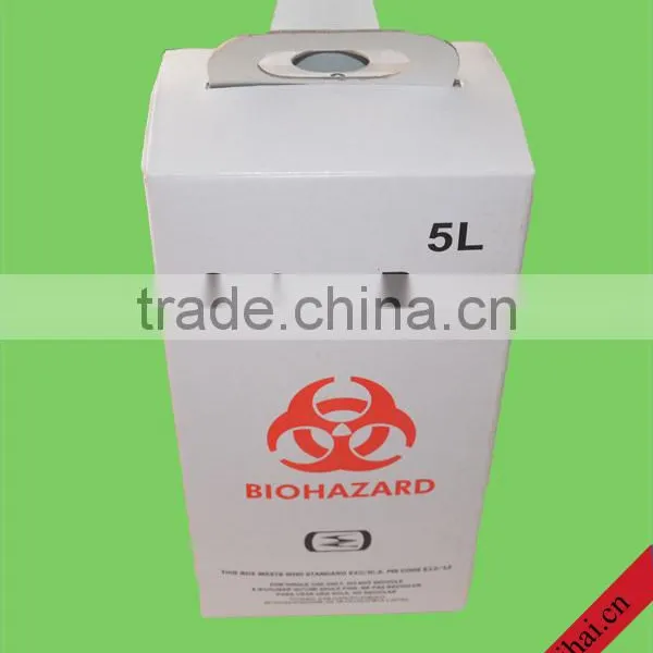 Medical Sharp Box White Garbage Bin/waterproof Carton Box for Hospital photo-4