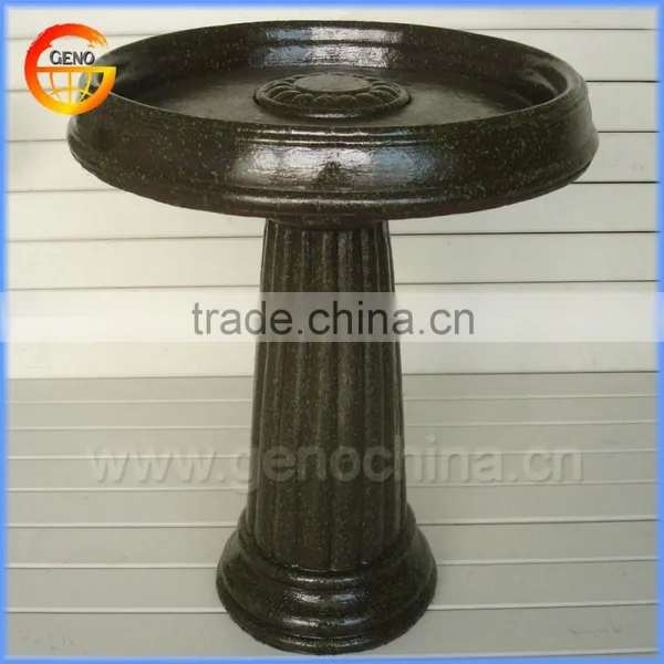 Ceramic Glazed Bird Bath for Garden Decor photo-3